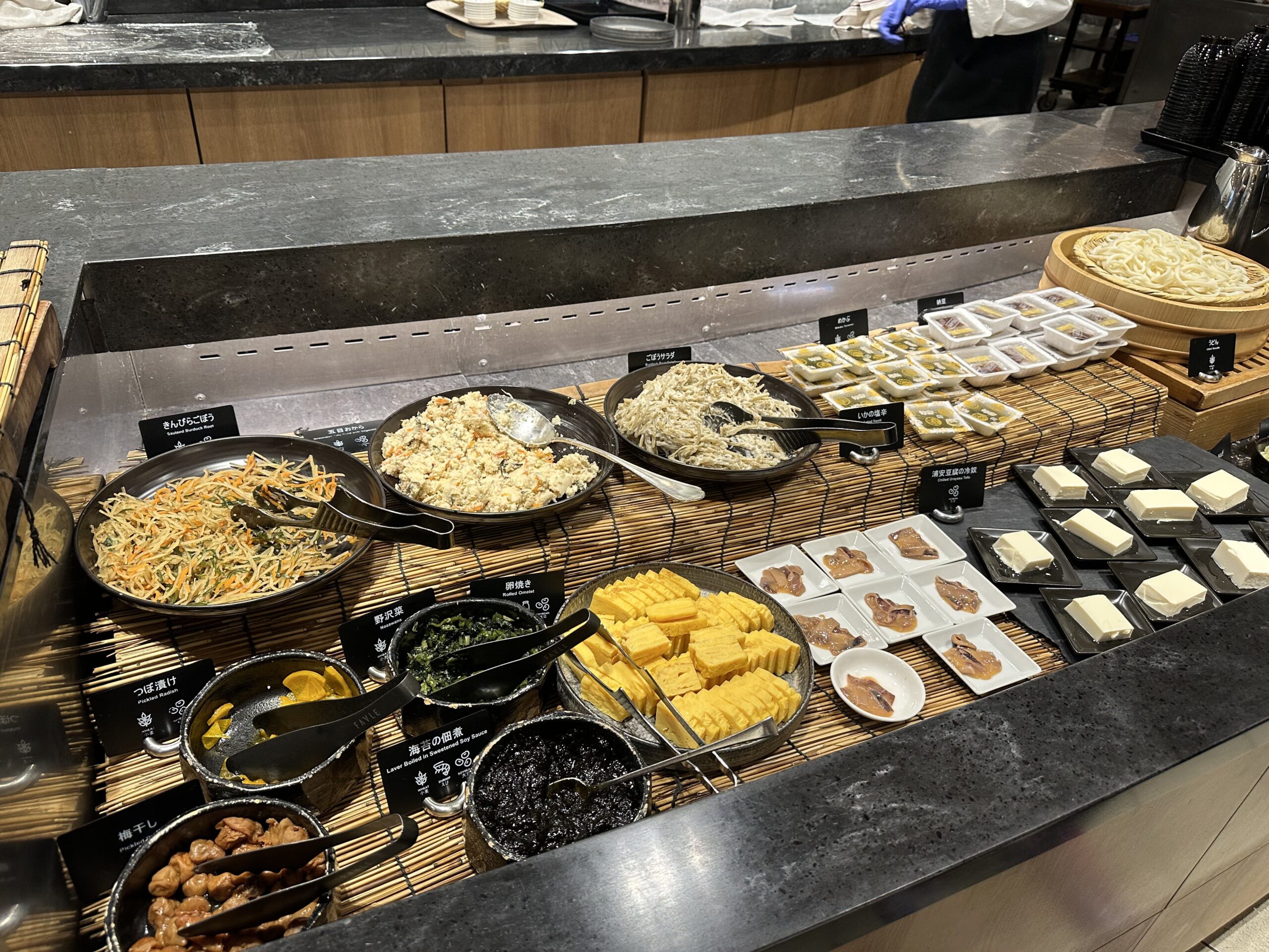 ヒルトン東京ベイ朝食ビュッフェのメニュー例