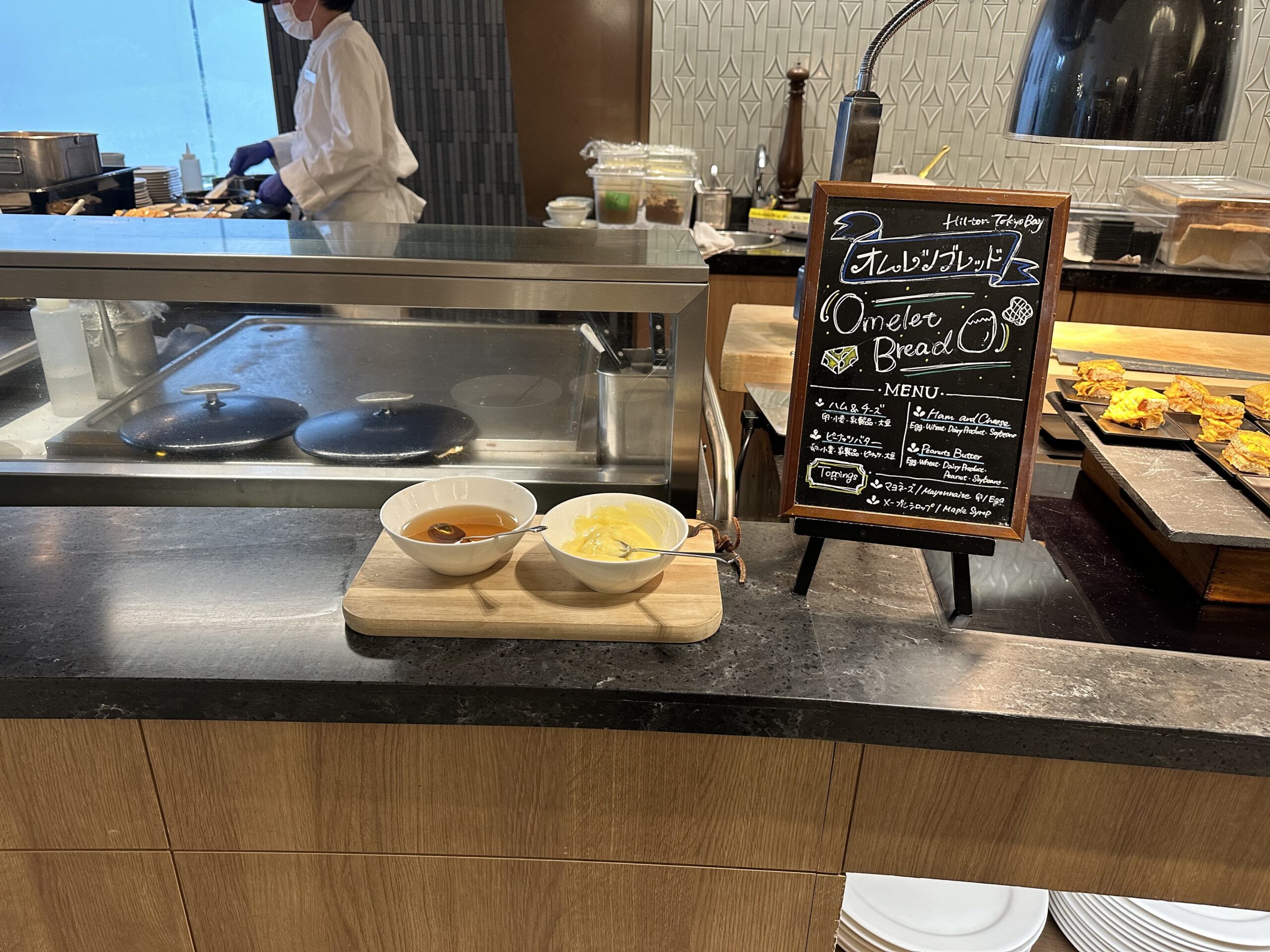 ヒルトン東京ベイ朝食ビュッフェのメニュー例