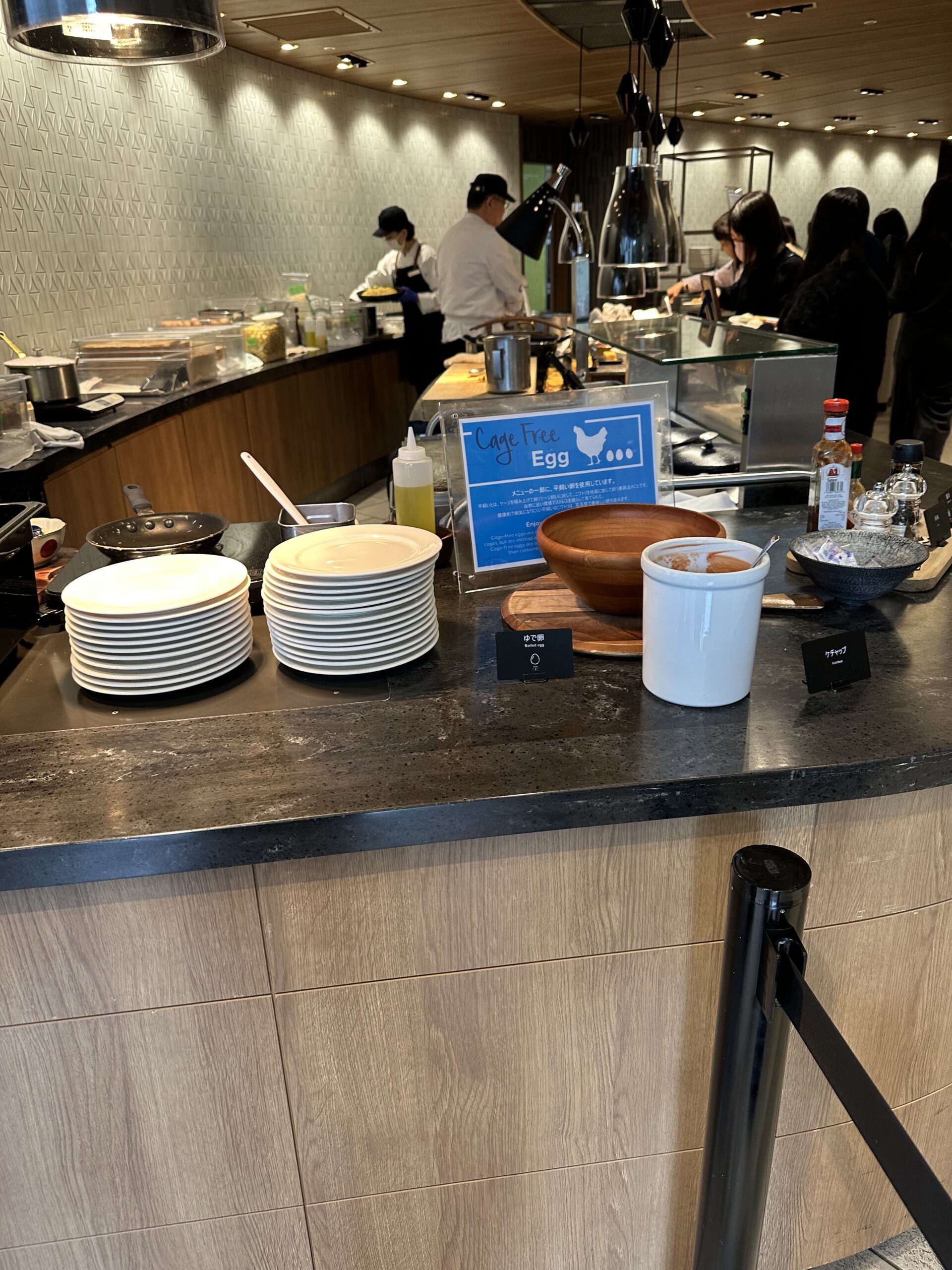 ヒルトン東京ベイ朝食ビュッフェのメニュー例