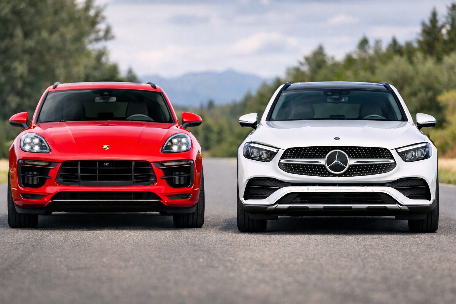 マカンGTSとベンツGLC