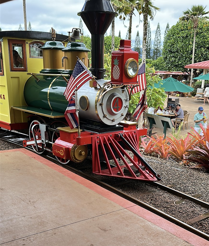 Dole PlantationのPineapple Express Train Tourの列車