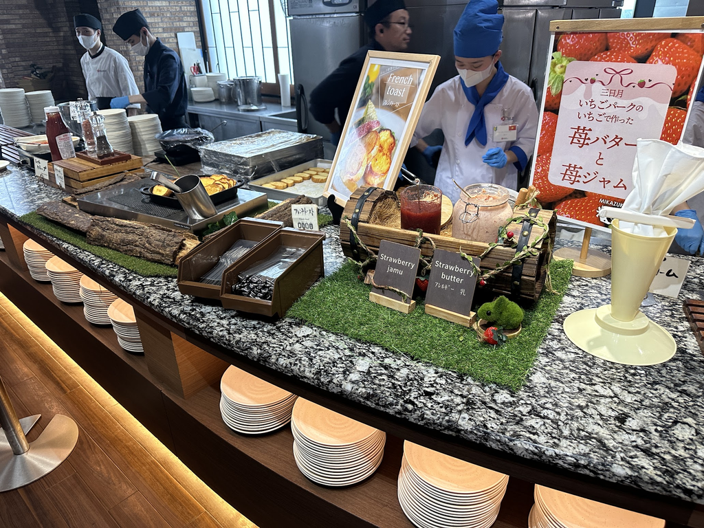 ホテル三日月 富士見亭の朝食で楽しめる料理