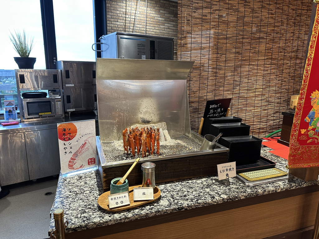 ホテル三日月 富士見亭の夕食バイキングで楽しめる温かい海鮮料理