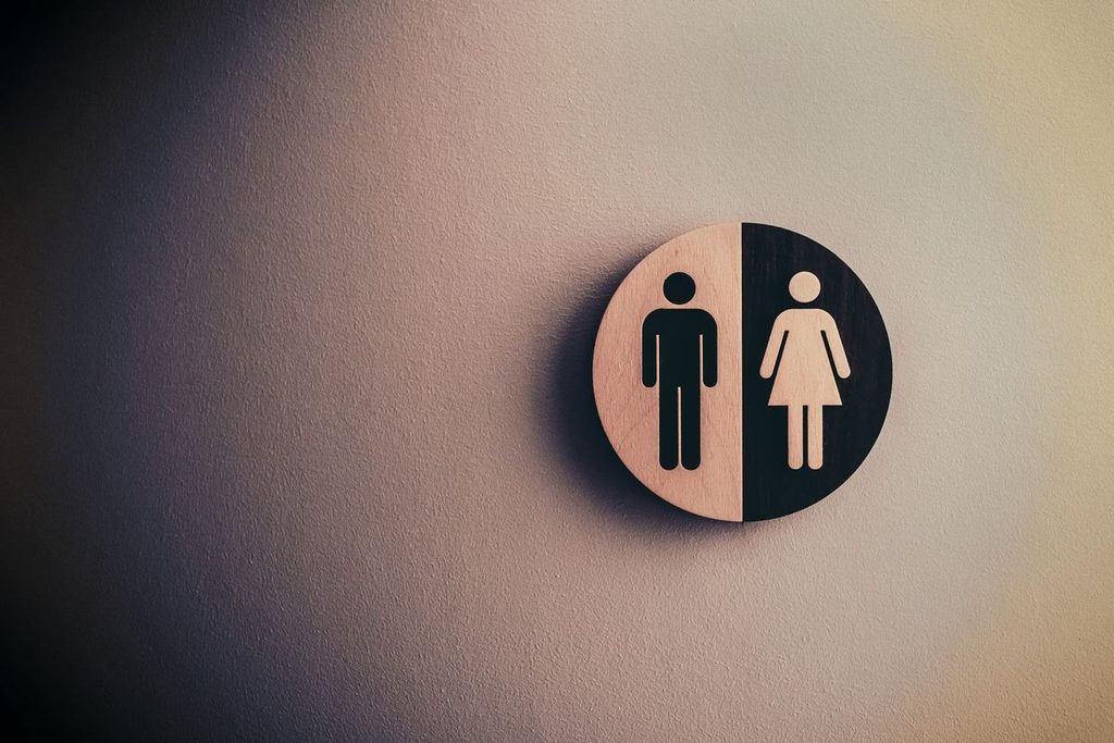 公共トイレの男性・女性サインのイメージ
